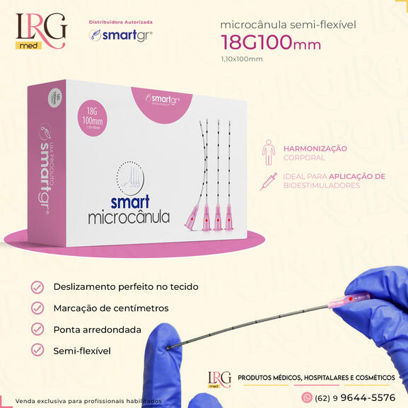 Microcânula 18g100mm