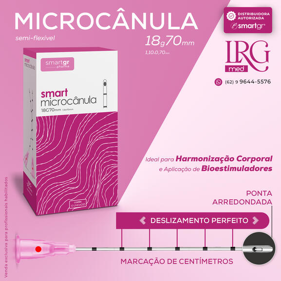 Microcânula 18g70mm